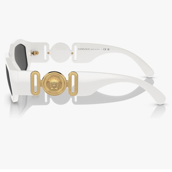 NEVER OPENED IN BOX ~ VERSACE Versace Men / Women Sunglasses 53mm in White - Picture 4 of 10